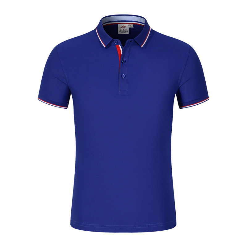 TYF1689#사파이어 블루 스트립 면 60% 속건성 섬유 40%