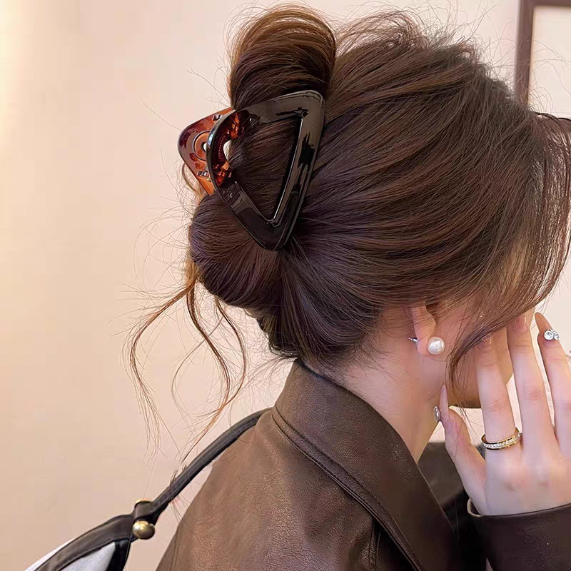 2025 nuevo clip de agarre de amor para mujer, gran volumen de cabello, horquilla, horquilla de tiburón de alta calidad, horquilla de tiburón, accesorios de principios de primavera