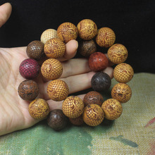 多宝珠20mm龙头款檀木佛珠手串 多宝珠黄金木汽车档位珠文玩饰品