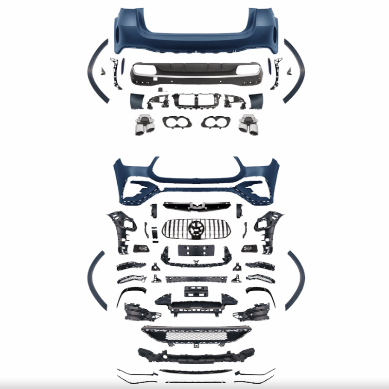 Suitable for Mercedes-Benz W167 Gle350 Gle450 400 Modified Gle53 Gle63Amg Front Bumper Grille