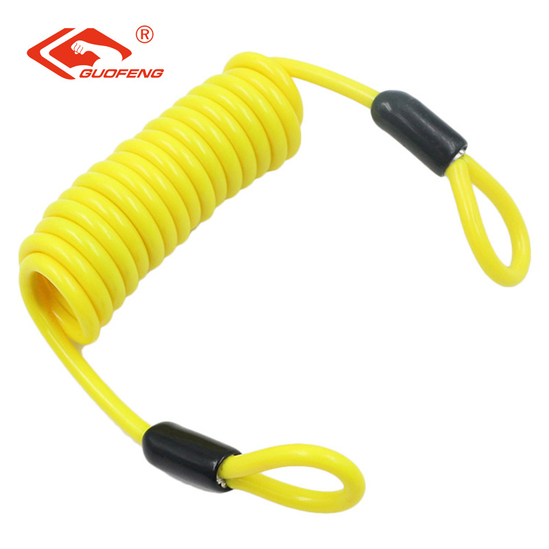 Fabricante directo de seguridad antirrobo de alambre de acero recubierto de color cuerda de resorte retráctil cuerda de alambre de acero perdido