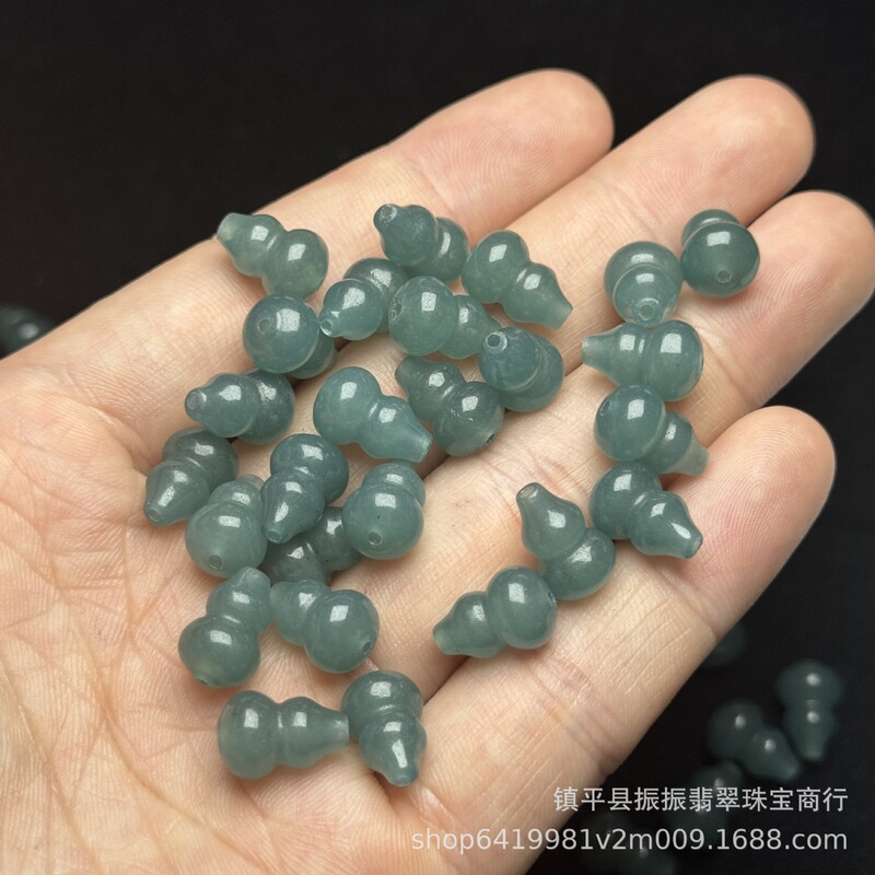 Jade Blue Water Color 8×12mm Gourd-Shaped Loose Beads Wholesale DIY Jade Jewelry Bracelet Earrings Jade Accessories Wholesale Jade Blue Water Color 8×12mm Gourd-Shaped Loose Beads Wholesale DIY Jade Jewelry Bracelet Earrings Jade Accessories Wholesale
