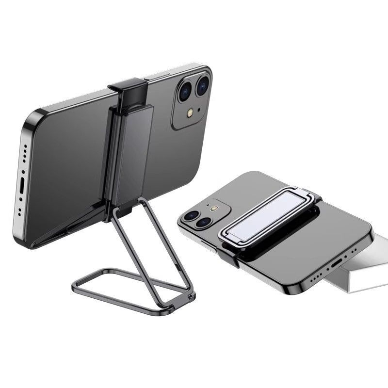 バッククリップ携帯電話スタンドボタン式金属折り畳みスタンド360 ° 回転見劇指環ボタン怠け者追跡|undefined