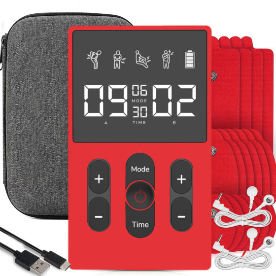Cross-border Dual Output 12 Mode TENS Meridian Massager Home EMS Pulse Physiotherapy Multifunctional Massager
