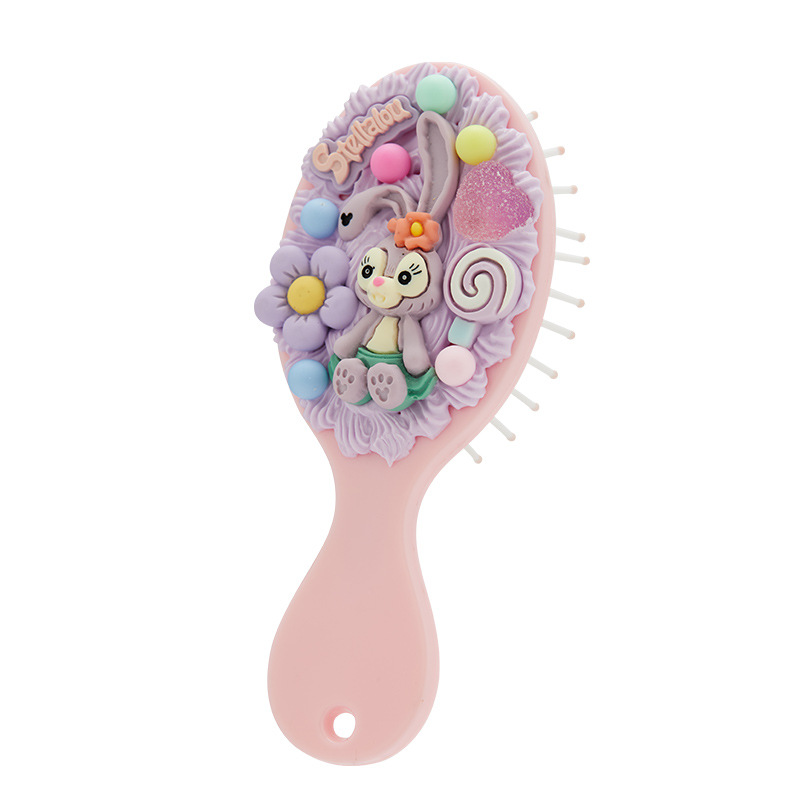 Dibujos Animados DIY crema pegamento masaje cojín de aire peine mini lindo hecho a mano airbag peine regalo para novias