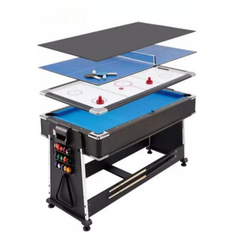 Mesa de billar 4 en 1 multifuncional mesa de billar interior americana mesa de tenis de mesa internacional