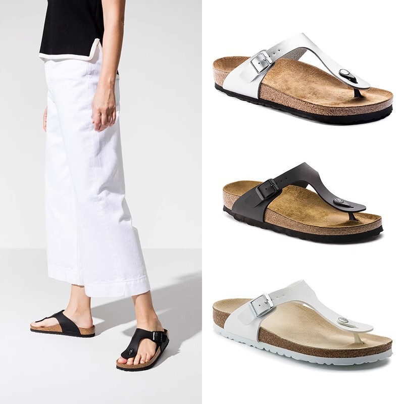 Men's and Women's Lazy Birkenstock Sandals for Summer Outer Wear, Fashionable Flip-Flops, Genuine Leather Cork-Soled Birkenstock Slippers Men's and Women's Lazy Birkenstock Sandals for Summer Outer Wear, Fashionable Flip-Flops, Genuine Leather Cork-Soled Birkenstock Slippers