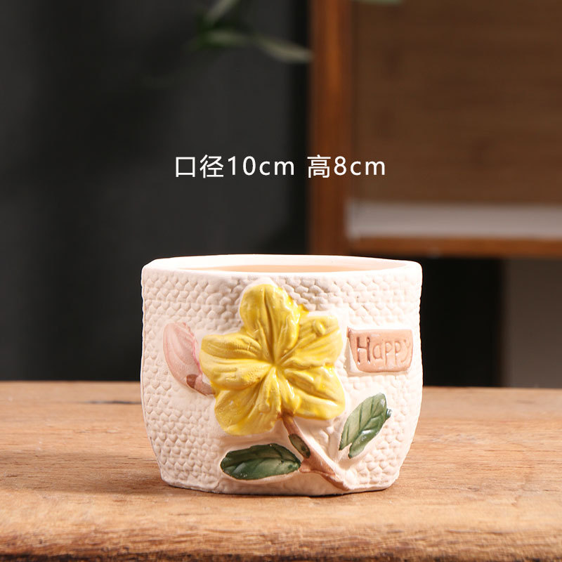 Flor de ruibarbo pintada a mano