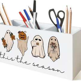 跨境新品收纳盒文具收纳儿童可爱装饰家居化妆刷万圣节跨境南瓜