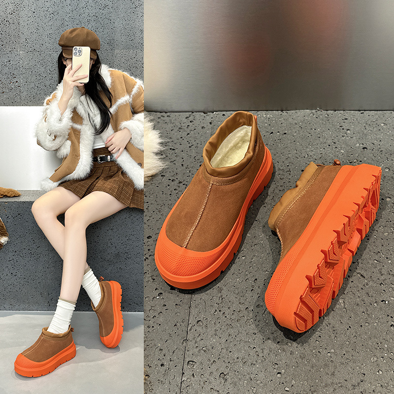 2025 Winter Tasman Trendy Fleece-Lined Thickened Fur Boots Same Style as Wang Yibo Unisex Fashion Snow Boots