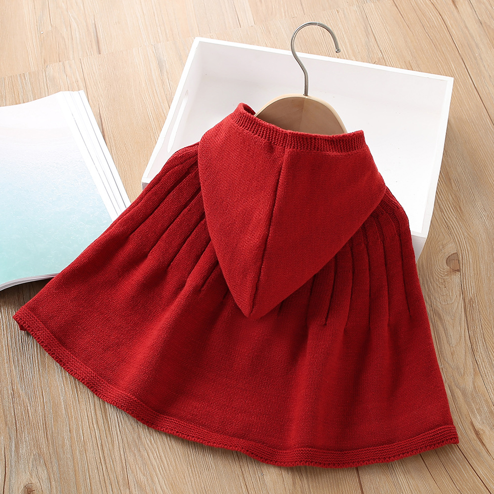 Elegant Cute Streetwear Solid Color Polyacrylonitrile Fiber Knit Girls Outerwear display picture 2