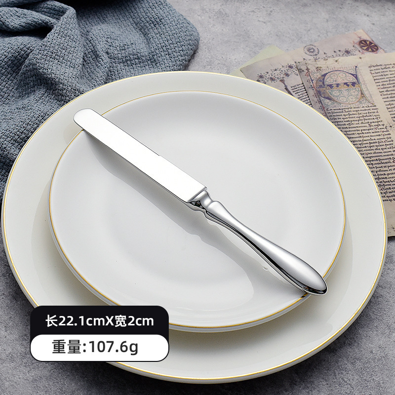 ドイツ304フォークレトロステンレススプーンフルセットシンプル洋食ナイフフォークスプーンセットステーキナイフデザートフォーク|undefined