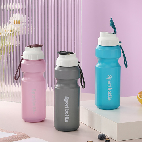 Portable sports plastic water bottle large capacity pp creative lid snap space cup outdoor portable cup water cup wholesale