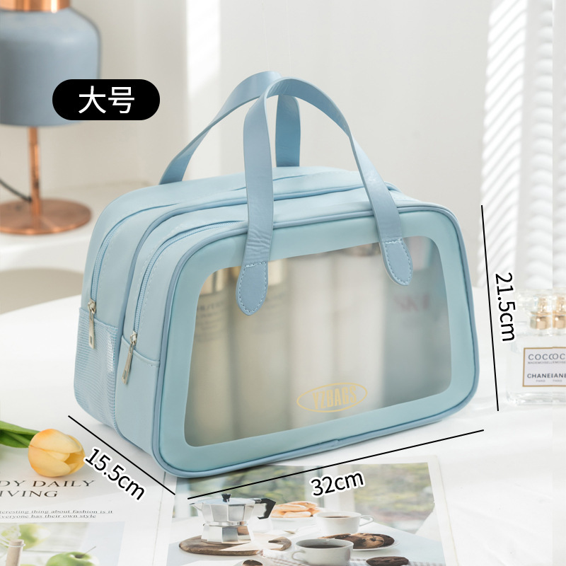 Bolsa de cosméticos de alta calidad para mujer bolsa de separación húmeda y seca gran capacidad hogar dormitorio cuidado de la piel lavado bolsa de almacenamiento al por mayor