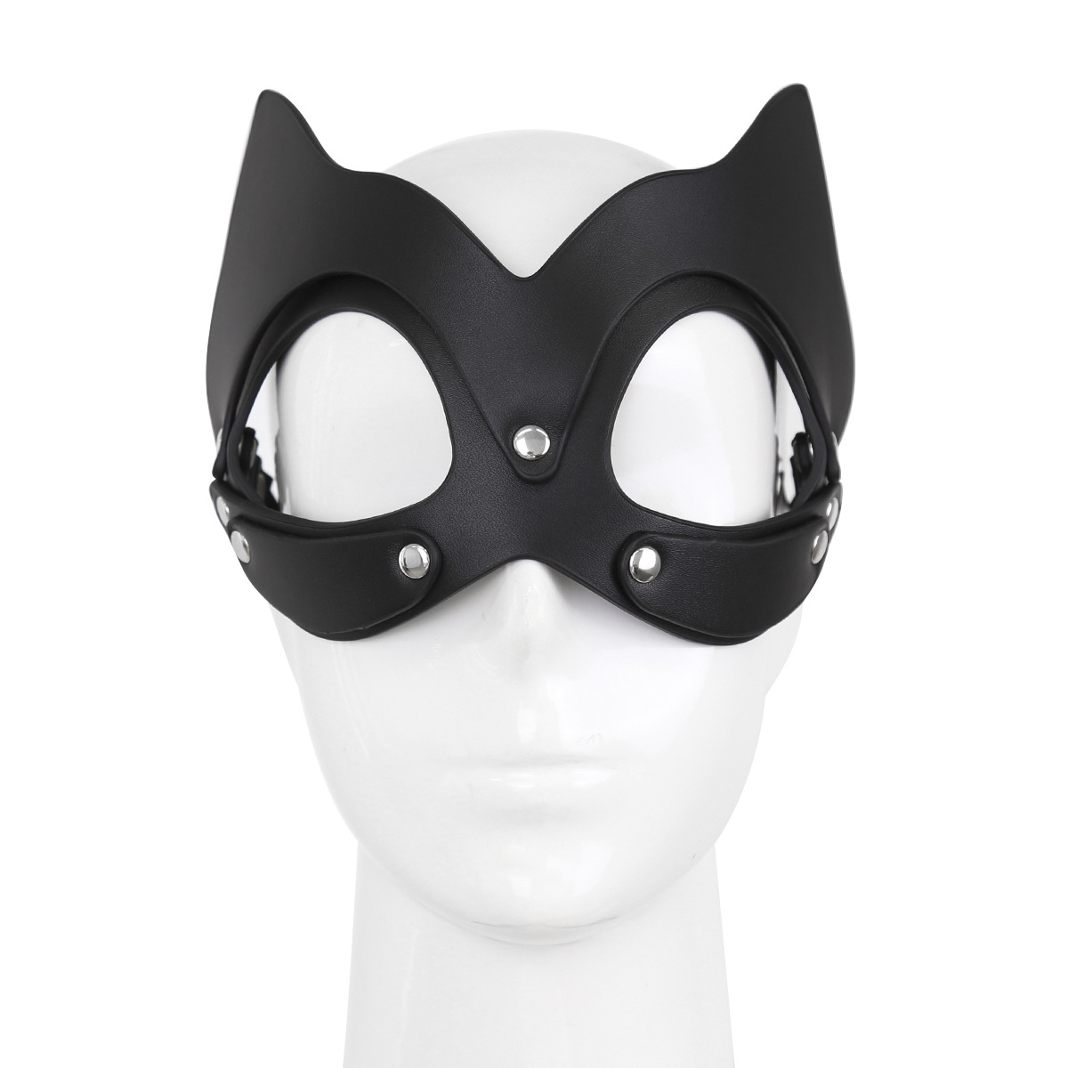 Juguetes sexuales máscara de ojo gato cara máscara de ojo alternativa juguete máscara de cuero máscara etapa accesorios coplay traje