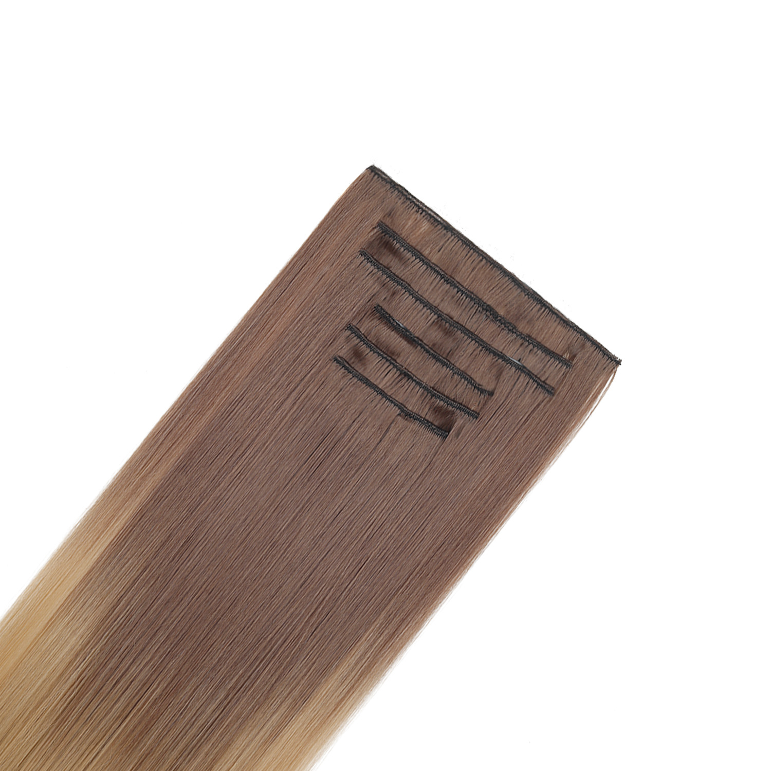 6-teiliges Set Bunte Glatte Kunsthaar-extensions Mit Clips_voghion.com