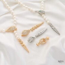 14K����ɫ18K�����ʯ���ο�diy��������β�{���B�ӿ����