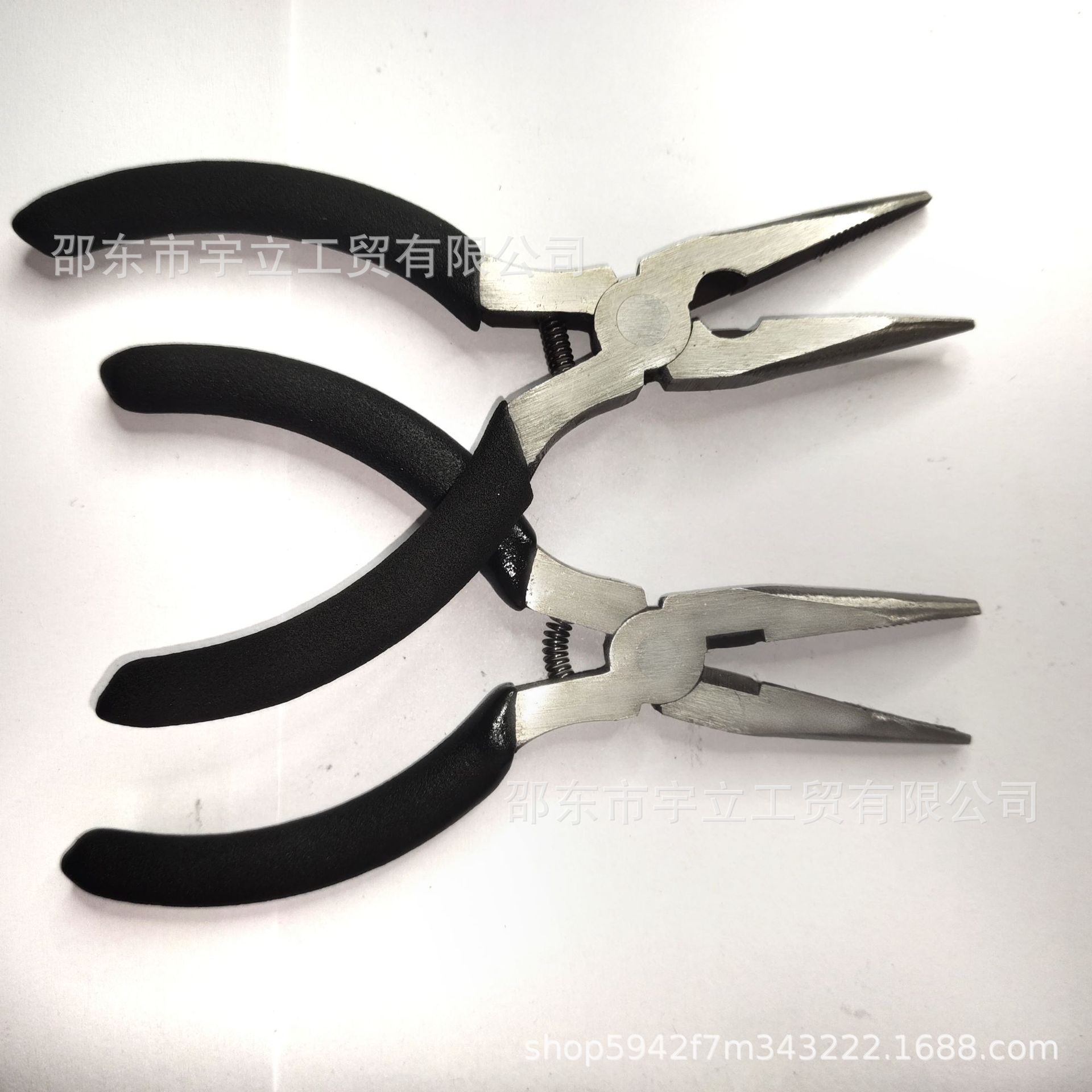 4.5寸迷你钳黑麻尖嘴钳黑色麻面手柄尖头DIY手工仿锻迷你尖嘴现货