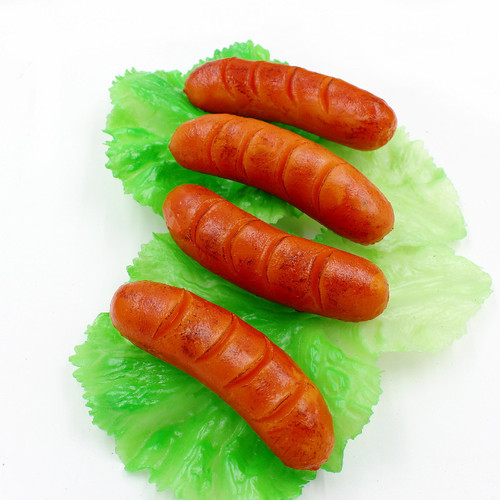 Simulation barbecue sausage hot dog grilled sausage ham sausage kindergarten play house toy food model shooting props