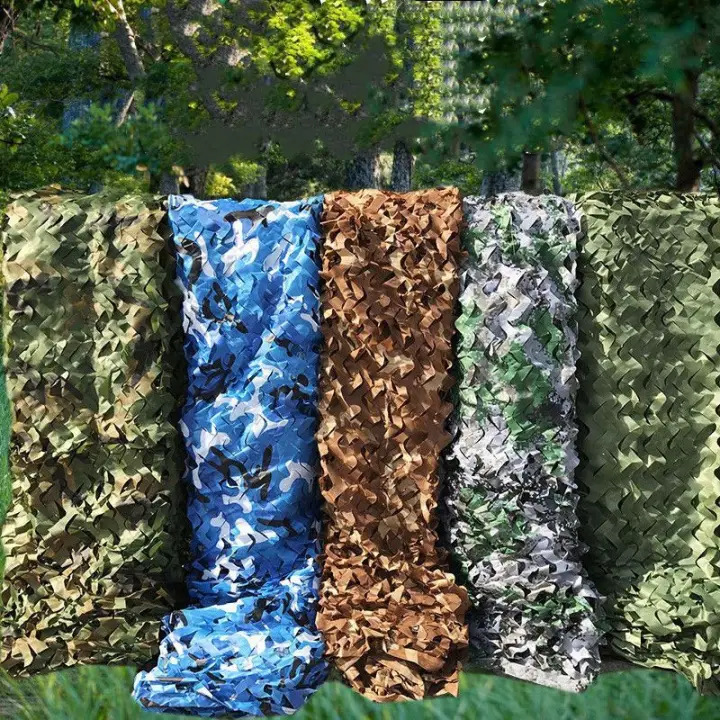 Camouflage Sunshade Net Cs Theme Camouflage Net with Edge Binding for Covering, Cross-Border Camouflage Net, Anti-Drone Photography, Anti-Counterfeiting Net