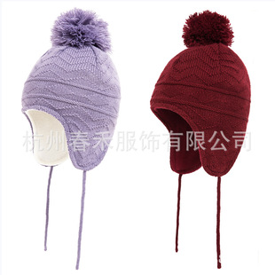 Cross-border e-commerce factory Amazon hot 21 New Computer Jacquard only warm children's wave hat