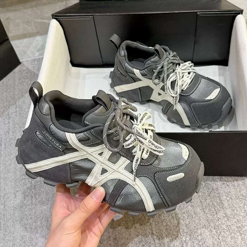 小个子厚底内增高老爹鞋女2025秋冬新款百搭时尚运动休闲鞋女潮鞋