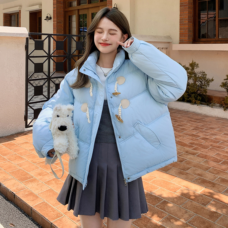 Comercio exterior abrazadera de algodón de pluma para mujeres corto invierno 2025 chaqueta de algodón gruesa suelta chaqueta de algodón pequeña chaqueta image 10