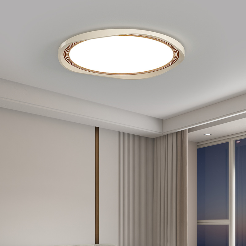 Lámparas de estilo crema 2025 nuevo estilo cálido y romántico principal habitación moderna simple lámpara de estudio lámpara de dormitorio lámpara de techo