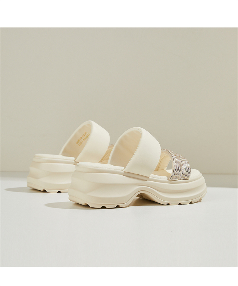Dép sandal nữ đế dày đính đá đi biển mùa hè 2025 gót 6 cm — 4625303152 Màu vàng [Chiều cao gót 6CM], 4625303152m màu [chiều cao gót 6CM], 4625303152 đen [chiều cao gót 6CM] chi tiết 12