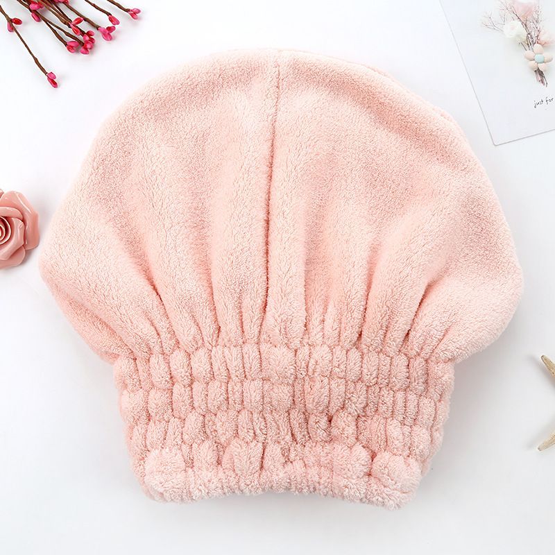 Coral fleece hair drying cap super quick-drying absorbent shower cap thickened towel cap lint-free cute closed toe hair drying towel