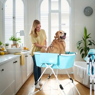 Portable Dog Bath Tubs Pet Dog Bathing Station Ideal for
