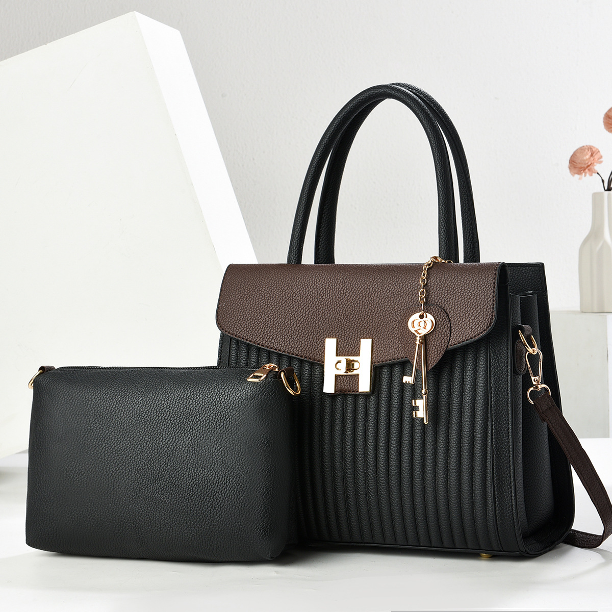 2025 nuevo bolso de hombro para mujer, bolso de estilo de viaje de trabajo, bolso de temperamento de moda casual de mujer de gran capacidad