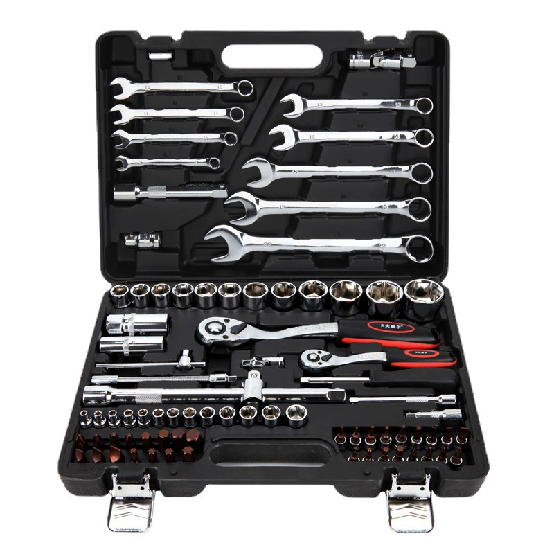 Set, wrench, gloves, universal tubular collar, box