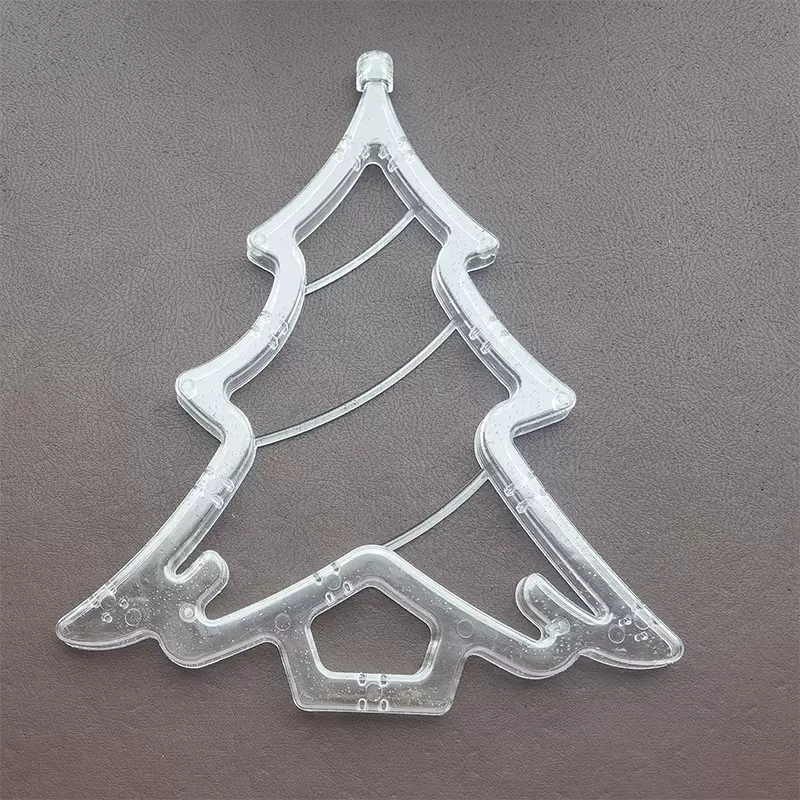 创意圣诞节挂件彩灯 LED发光圣诞树铃铛灯串 房间橱窗布置星星灯