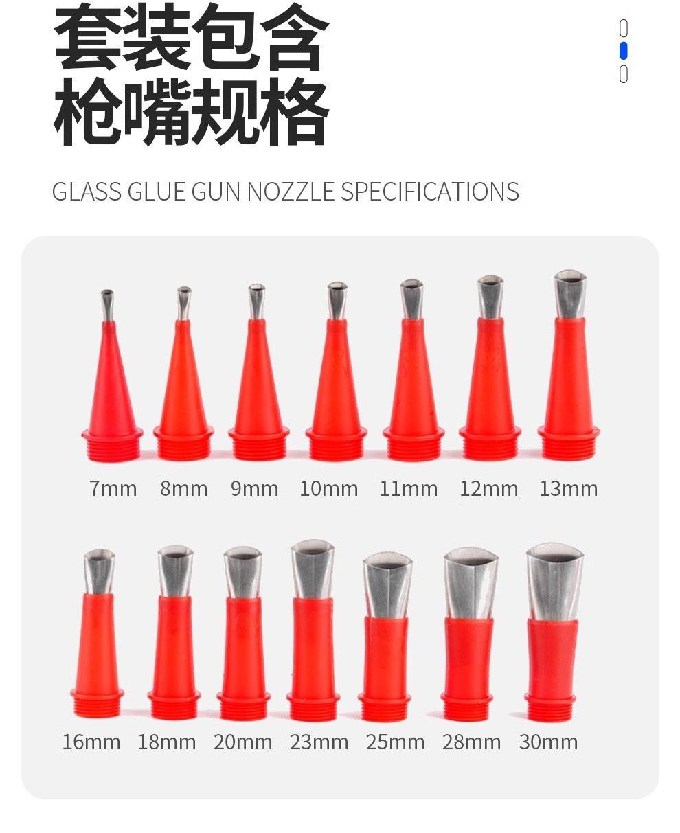 Glass Glue Gun with Automatic Glue Cutting, Labor-Saving Structure, Specialized for Structural Adhesive, Nineteen Bearings, for Decoration, Sealing, Applying Glue, Beauty Glue, Soft Glue