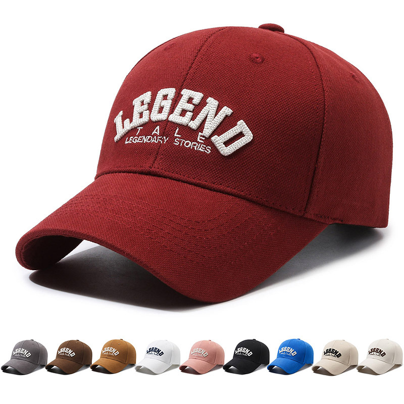 Baseball Cap For Men Embroidered Versatile Curved Brim Design_voghion.com