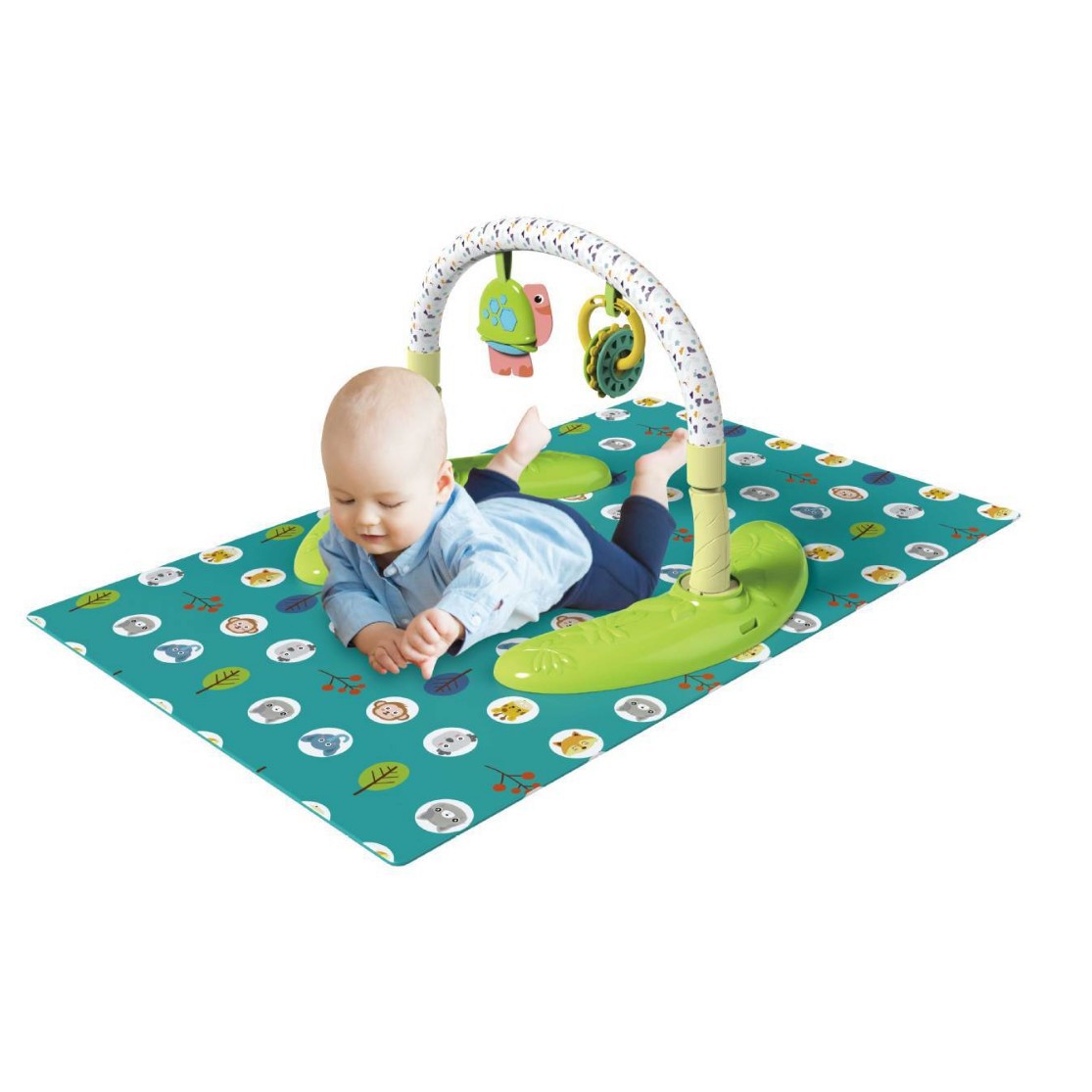 Centro de Actividades y Silla de Saltos para Bebé de PVC Giratorio 360 Grados con Música