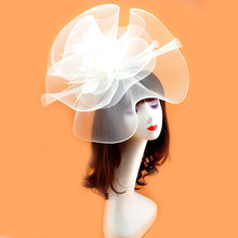 White 2022 Fascinators For Women Girl Hair Clip Hairpin Hat