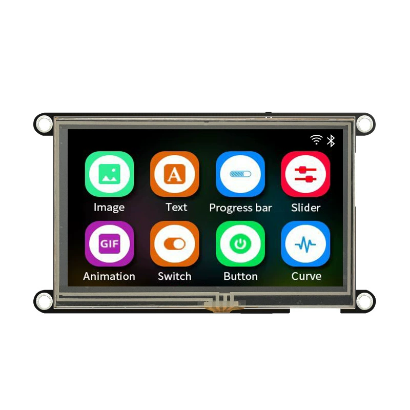 Плата разработки ESP32-S3 с 4.3" емкостным HMI сенсорным дисплеем, модуль Wi‑Fi и Bluetooth, емкостный экран