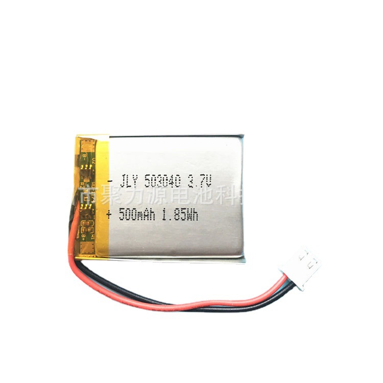 供应聚合物锂电池503040 3.7V 053040 500MAH玩具美容音箱按摩器
