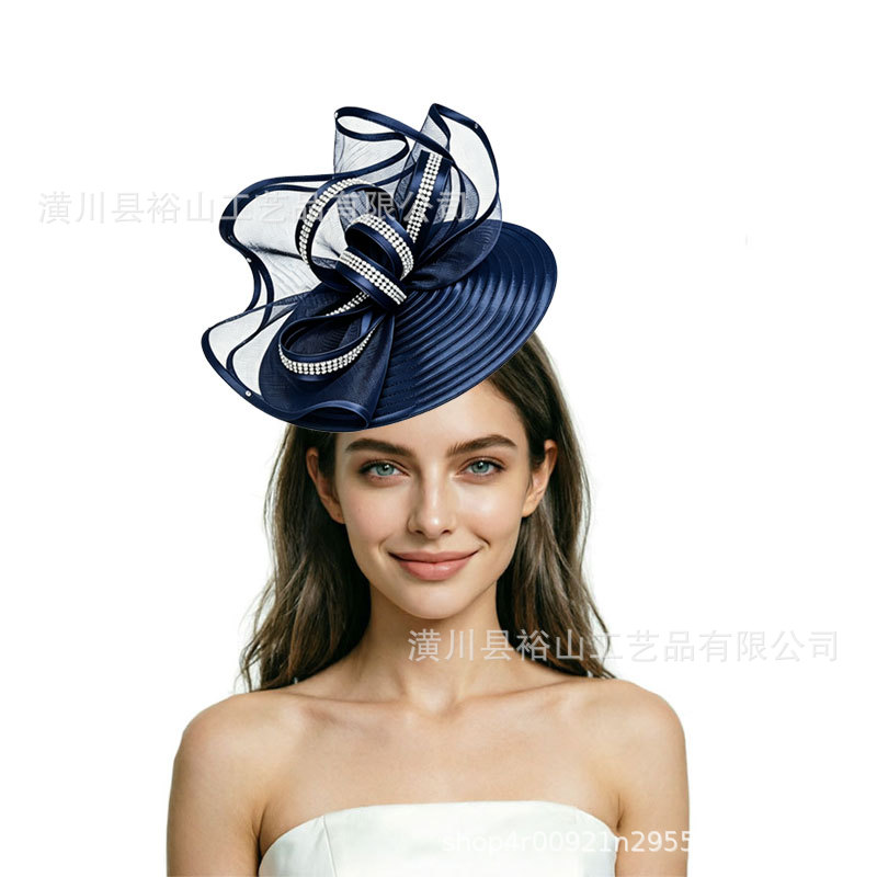 European and American cross-border tea party, horse racing festival, matching headwear, vintage headdress, banquet decorations, bridal elegance accessories