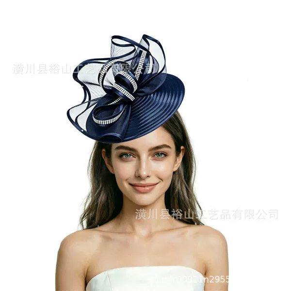 European and American cross-border tea party, horse racing festival, matching headwear, vintage headdress, banquet decorations, bridal elegance accessories