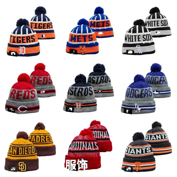 2025 New Cross-Border Knit Caps for Football, Baseball, Ice Hockey, and Basketball Teams