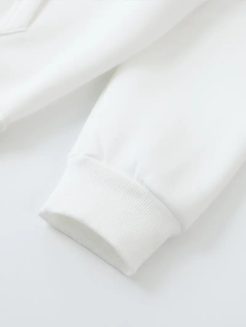 Sonbahar Kış Modası Harf Desenli Baskılı Kapüşonlu Sweatshirt Günlük Trend Hip Hop Sokak Çok Yönlü Üst Ceket_voghion.com