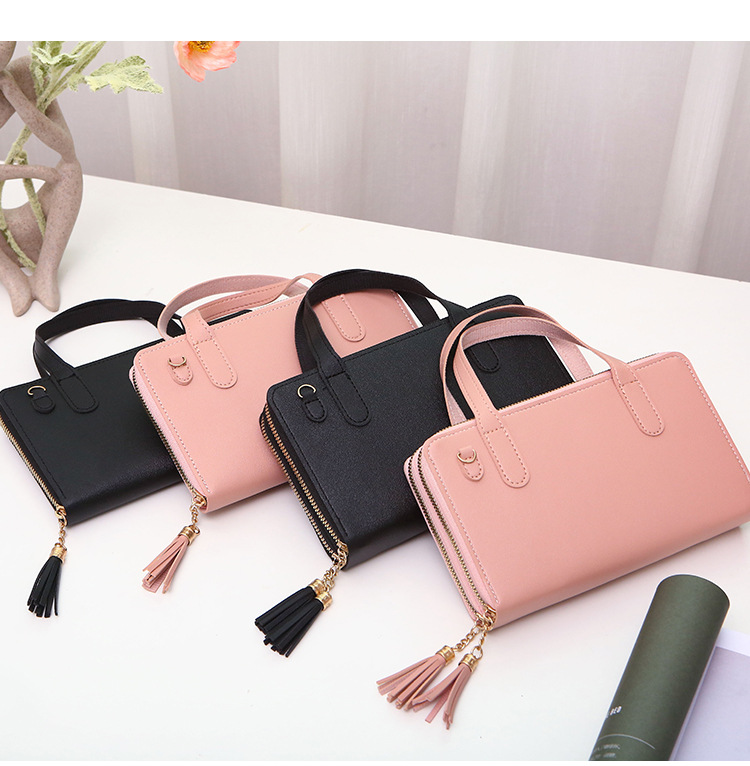 Women's Small Pu Leather Solid Color Elegant Square Zipper Shoulder Bag Handbag Crossbody Bag display picture 1