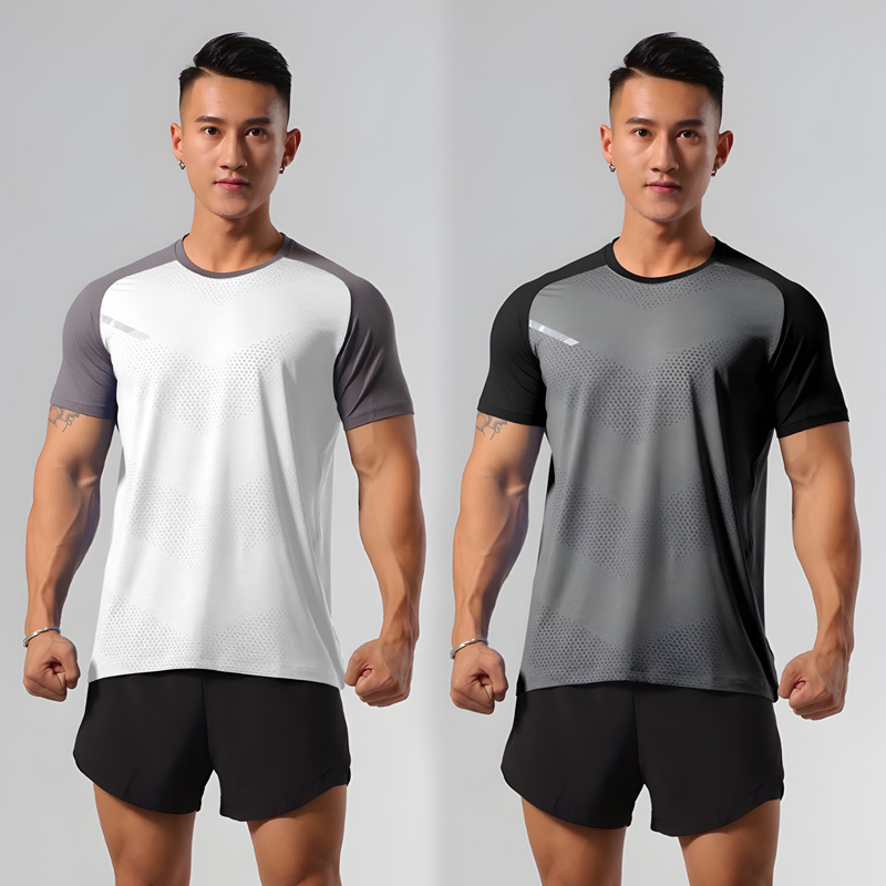Sports quick dry breathable basketball T-shirt for gym for training