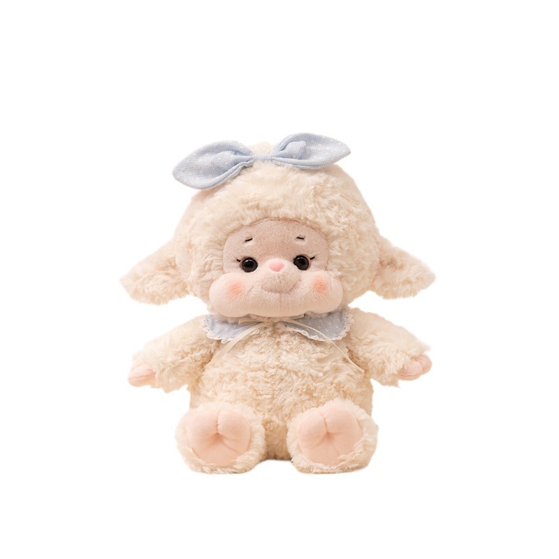 Juguetes para niñas bonitos conejos muñecas de peluche para dormir almohada muñeca de tela cordero muñeca fabricante de regalos del día del niño