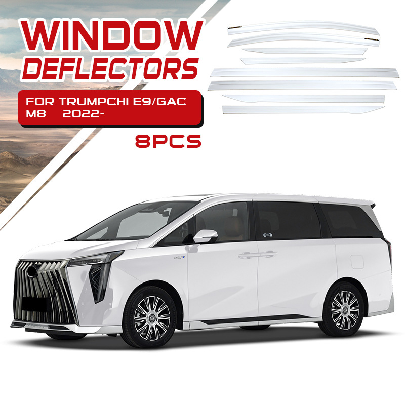 Adecuado para Trumpchi M8 versión del maestro de segunda generación para la ventana E9, parasol de ceja de lluvia, visor de ventana