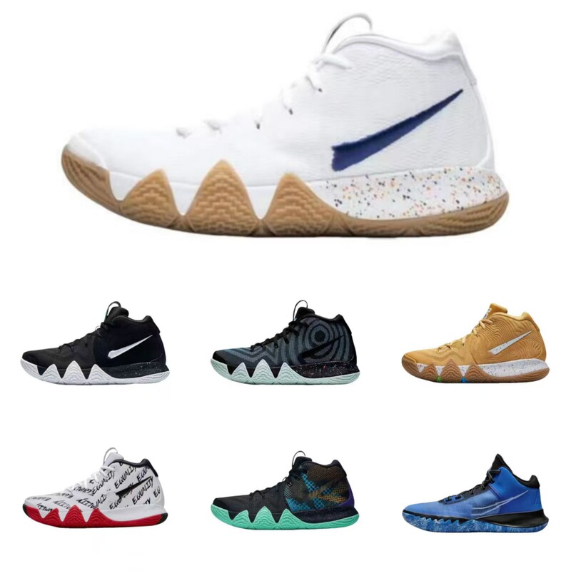 Putian Pure Original Kyrie 4 Irving 4Th Generation Basketball Shoes Uncle Drew Black and White Practical Boots Air Cushion Wear-Resistant Sports Shoes Putian Pure Original Kyrie 4 Irving 4Th Generation Basketball Shoes Uncle Drew Black and White Practical Boots Air Cushion Wear-Resistant Sports Shoes