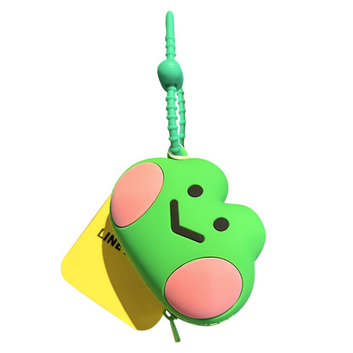 Genuine Frog Silicone Coin Purse Cute Mini Sally Chicken Key Bag Cartoon Fashion Headphone Storage Bag Couple